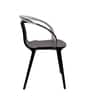 Oslo Molded  Armless Chair In Black Colour