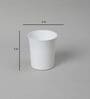 Plastic White Desk Pots