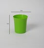 Plastic Green Desk Pots
