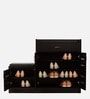 Molde Shoe Rack with Seating in Wenge Matte Finish