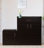 Molde Shoe Rack with Seating in Wenge Matte Finish
