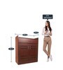Oslo Shoe Cabinet in Rose Wood Finish