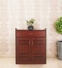 Oslo Shoe Cabinet in Rose Wood Finish