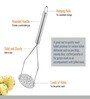 Oslo Stainless Steel Silver 1 Piece Masher