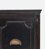 Oslo Teak Wood Console Table In Black Finish