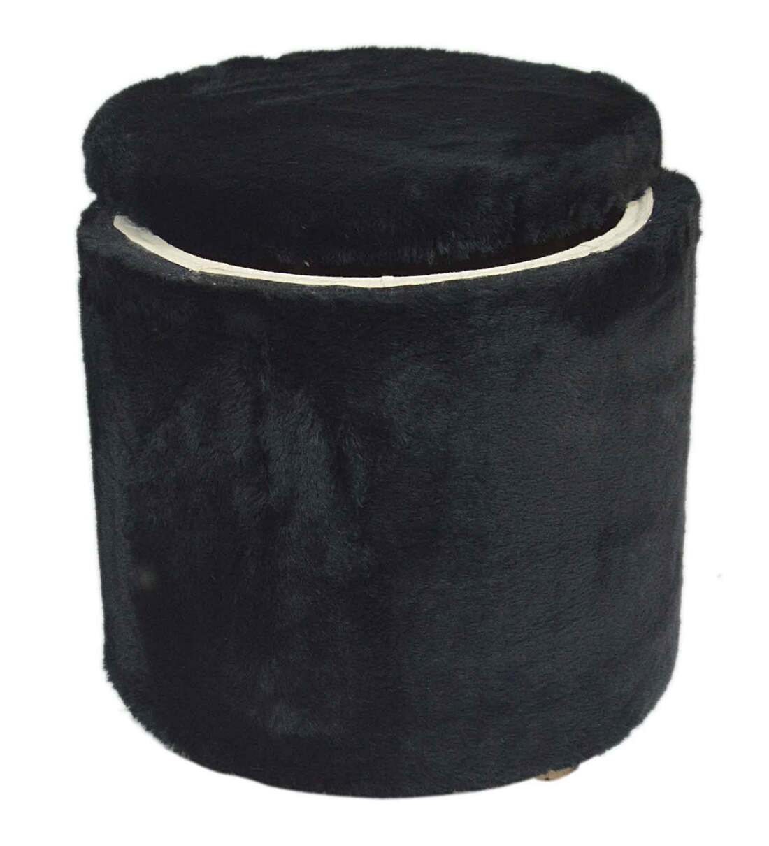 Buy Ottoman With Storage In Black Colour By Comfidelitas Online