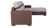 Ottawa 2 Seater LHS Sectional Sofa in Beige & Brown Colour