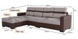 Ottawa 3 Seater RHS Sectional Sofa in Beige & Brown Colour