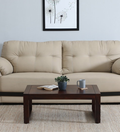 Otek Sheesham Wood Coffee Table In Scratch Resistant Walnut Finish