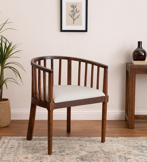 Otok Sheesham Wood Arm chair In Provincial Teak Finish