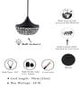 Otava Black Metal Hanging Light
