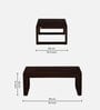 Otek Sheesham Wood Coffee Table In Scratch Resistant Walnut Finish