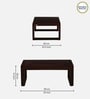 Otek Sheesham Wood Coffee Table In Scratch Resistant Walnut Finish