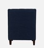 Otis Fabric Lounge Chair in Blue Colour with Foot Stool