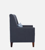 Otis Fabric Lounge Chair in Grey Colour with Ottoman
