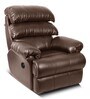 Otium Leatherette 1 Seater Motorized Recliner In Brown Colour