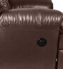 Otium Leatherette 1 Seater Motorized Recliner In Brown Colour