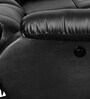 Otium Leatherette Motorized 3 Seater Recliner In Black Colour