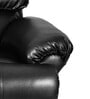Otium Leatherette Motorized 3 Seater Recliner In Black Colour