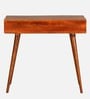 Werfel Solid Wood Writing Table In Scratch Resistant Honey Oak Finish