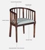 Otok Sheesham Wood Arm chair In Provincial Teak Finish