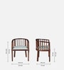 Otok Sheesham Wood Arm chair In Provincial Teak Finish