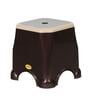 Otter Plastic Seating Stool in Brown & Beige Colour