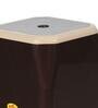 Otter Plastic Seating Stool in Brown & Beige Colour