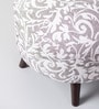 Hues Jacquard Foot Stool In Grey Color