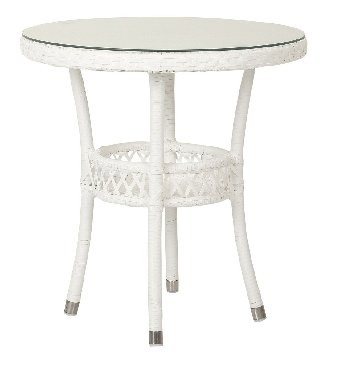 Buy Outdoor Coffee Table Set in White Colour by Ventura Online Patio