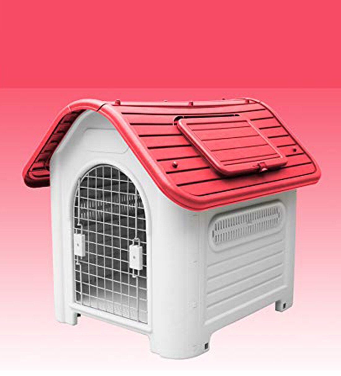 Buy Outdoor Winter Warm Red & White Plastic Dog House at 20 OFF by