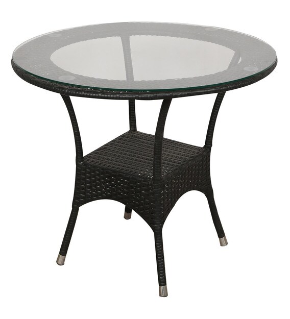 Buy Outdoor Coffee Table Set in Black colour by Ventura Online Patio