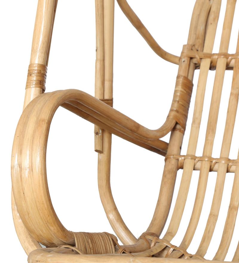 Buy Toma Outdoor Cane Swing with Cushion by Riyo Moda Online - Swings