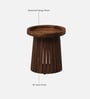 Oullins Mango Wood End Table In Tubbaq Finish