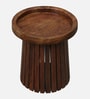 Oullins Mango Wood End Table In Tubbaq Finish