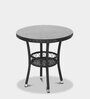 Outdoor Wicker Outdoor Coffee Table in Dark Brown Finish