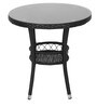 Outdoor Wicker Outdoor Coffee Table in Dark Brown Finish