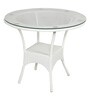 Wicker Outdoor Coffee Table in White Colour