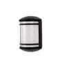 Lunar Black Metal Outdoor Wall Light