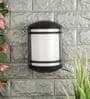 Lunar Black Metal Outdoor Wall Light