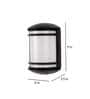 Lunar Black Metal Outdoor Wall Light