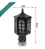 Outdoor Post Lantern Gate Light with Clear Glass