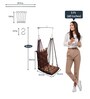 Fabric Swing in Brown Colour