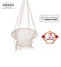 Indoor Fabric Swing in White Colour