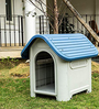 Outdoor Winter Warm- Small Sky Blue Plastic Dog House