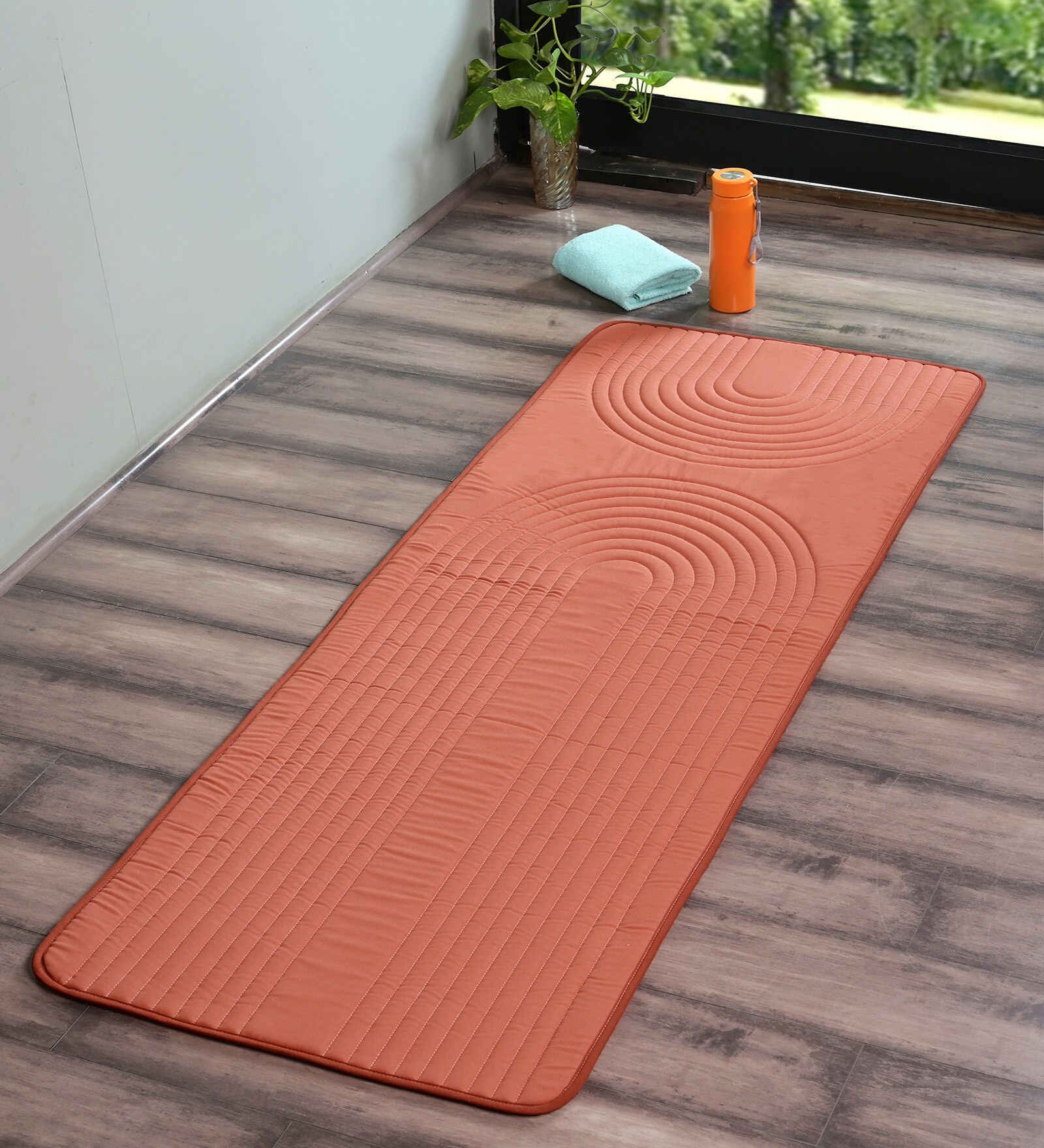 Rust Oval Micro Yoga Mat
