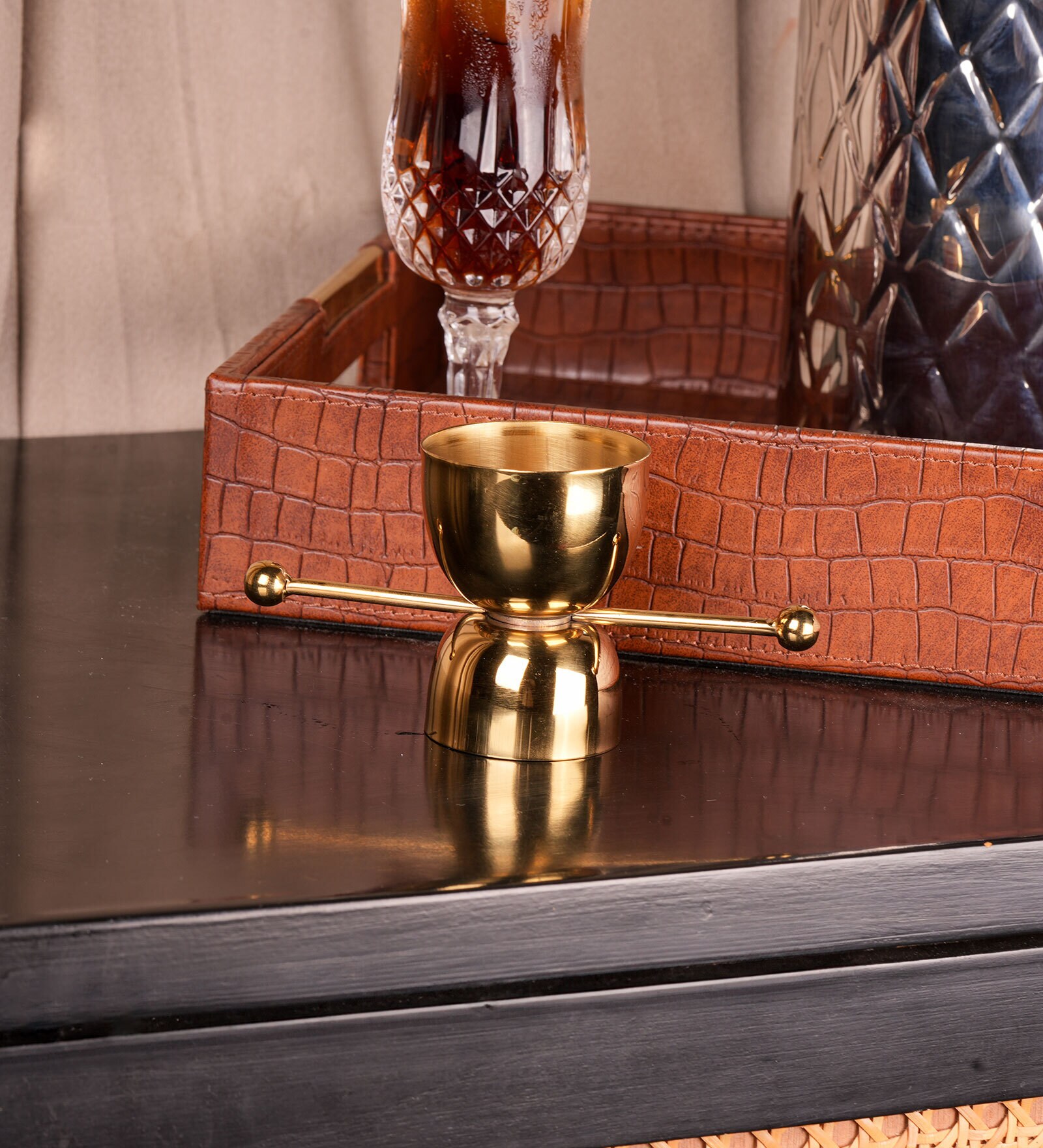 Oval Peg Mesurer Gold