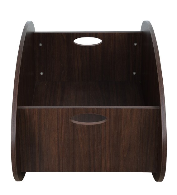 Buy Oval Kids Cradle in Dark Brown Colour Mollycoddle by Pepperfry