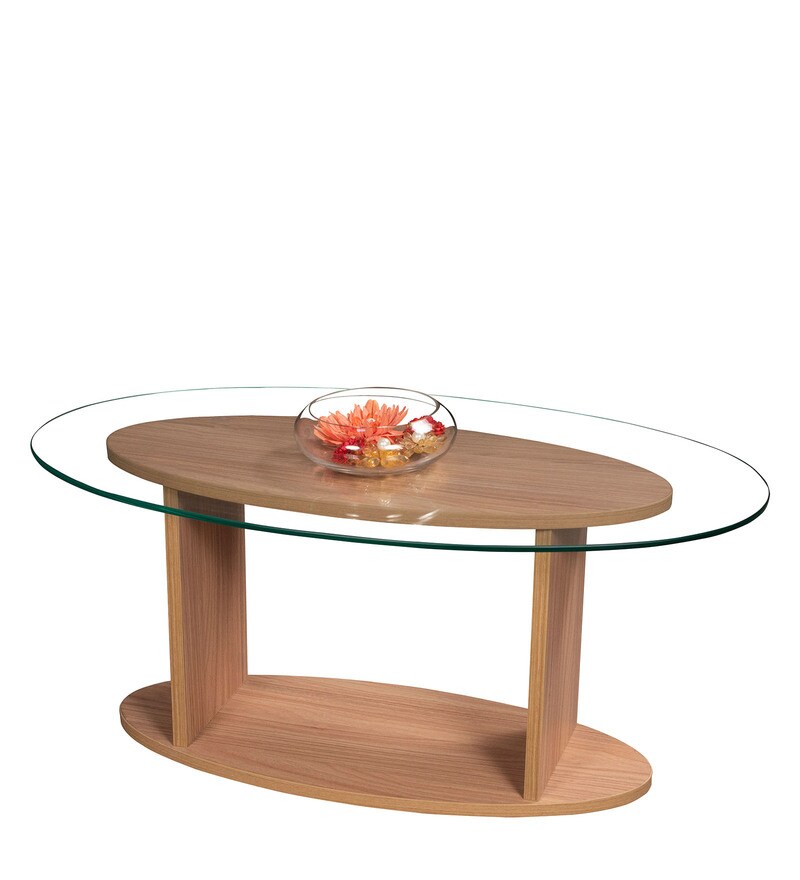 oval shaped glass top coffee table