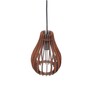 Oval Handmade Wooden Hanging Pendant Light